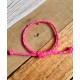 Armband kids_enkel neon-roze met lichtroze